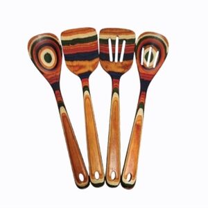 Baltique Birchwood Cooking Utensil Set 4 Piece Spoon & Spatula